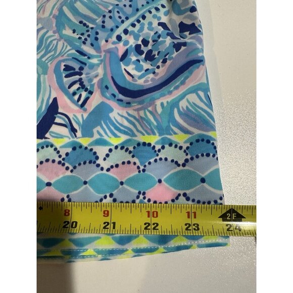 Lilly Pulitzer Lizzie Top Fishful Thinking Bermuda Blue Sz M Beach Resort Cruise - Picture 8 of 11